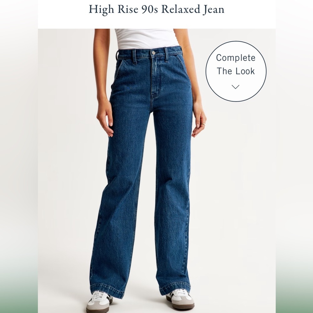 Abercrombie high rise 90s relax jean